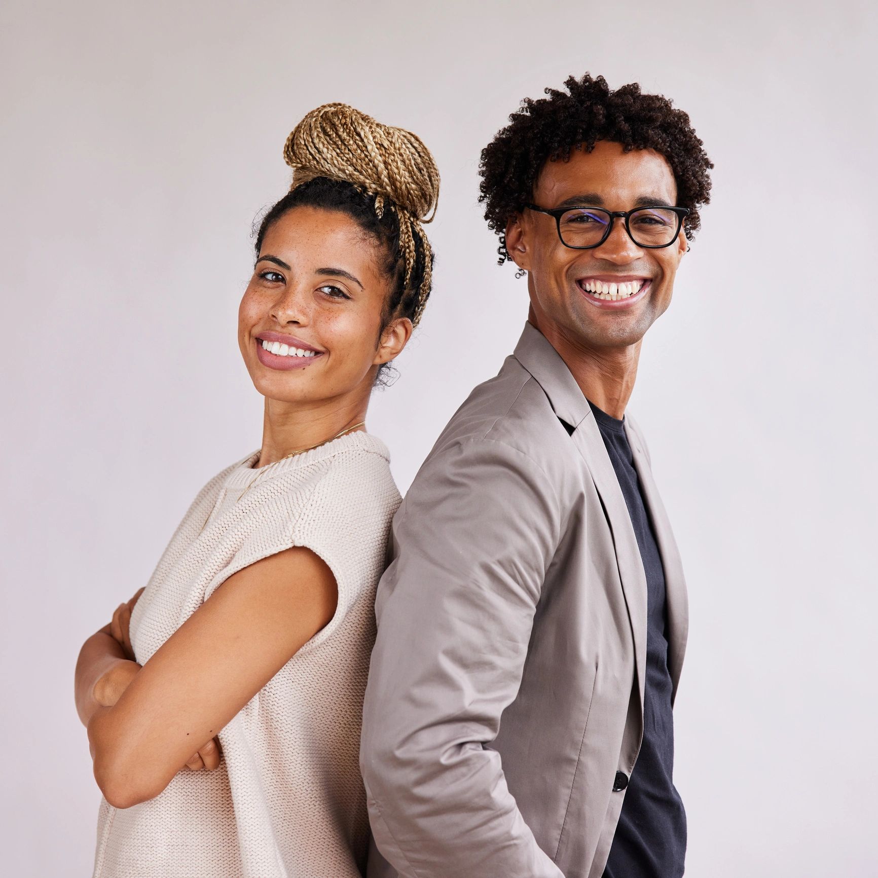 Smiling couple portrait for testimonial