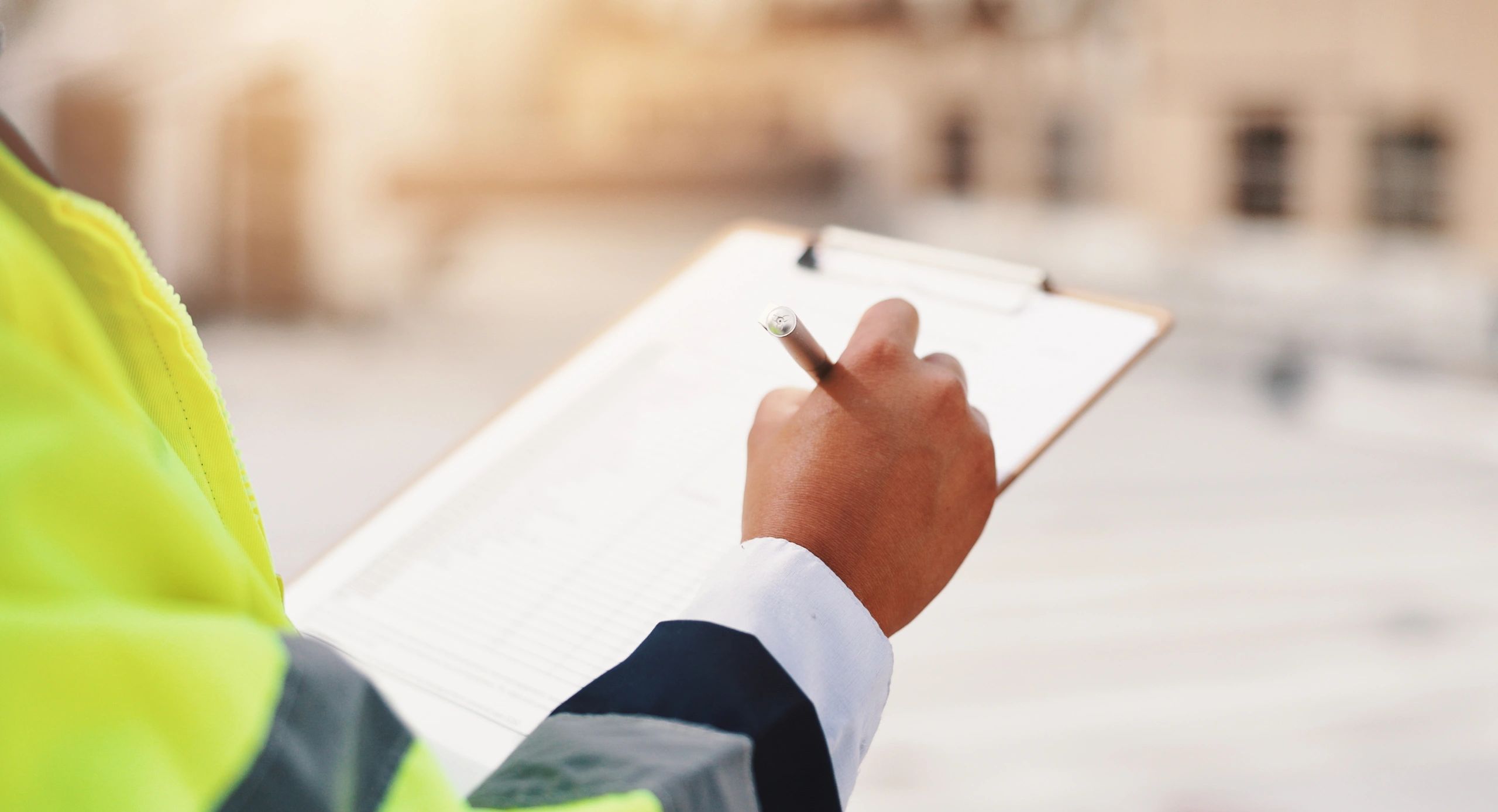 Technician checklist during a home inspection