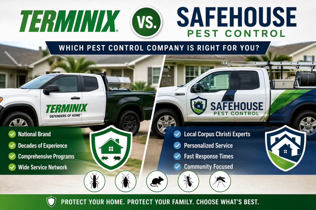 Terminix vs. SafeHouse Pest Control: